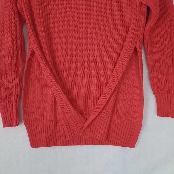 LOGG by H&M Loose‎ Knit Open Side Sweater Size Small in Red - Picture 7 of 13